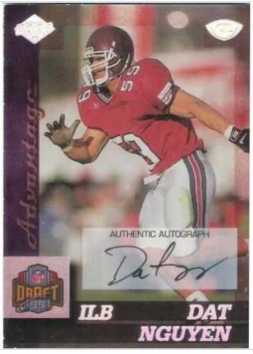 Dat Nguyen #181 Football Cards 1999 Collector's Edge Advantage Rookie Autographs