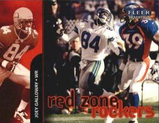 Joey Galloway #5 RR Football Cards 1998 Fleer Tradition Red Zone Rockers
