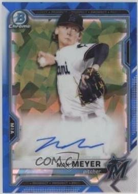 Max Meyer #BSPA-MM 2021 Bowman Sapphire Autographs Baseball