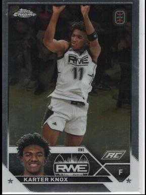 Karter Knox #89 Basketball Cards 2023 Topps Chrome Overtime Elite