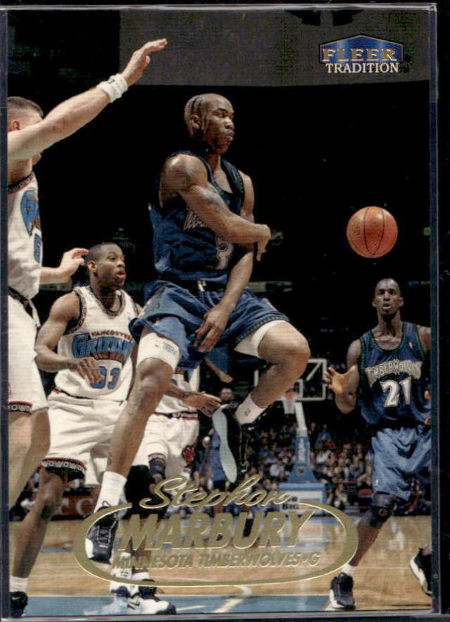 Stephon Marbury #9 Basketball Cards 1998 Fleer Tradition