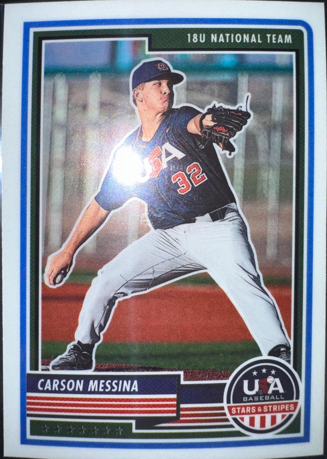 Carson Messina #10 2023 Panini Stars & Stripes USA Baseball