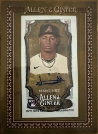 Justin Martinez #MA-JM Baseball Cards 2024 Topps Allen & Ginter Mini Baseball Autograph
