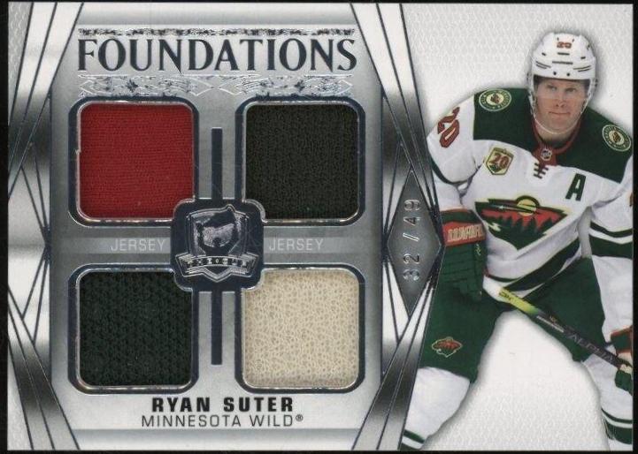 Ryan Suter #F-RS Hockey Cards 2020 Upper Deck The Cup Foundations Quad Jersey