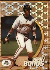 Barry Bonds [Pattern 45] #3 Baseball Cards 1998 Topps Tek Prices