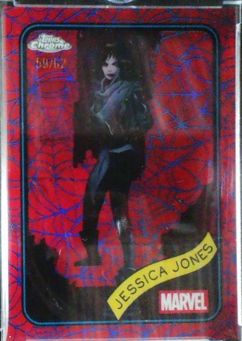 Jessica Jones Blue & Red Spider Web Refractor