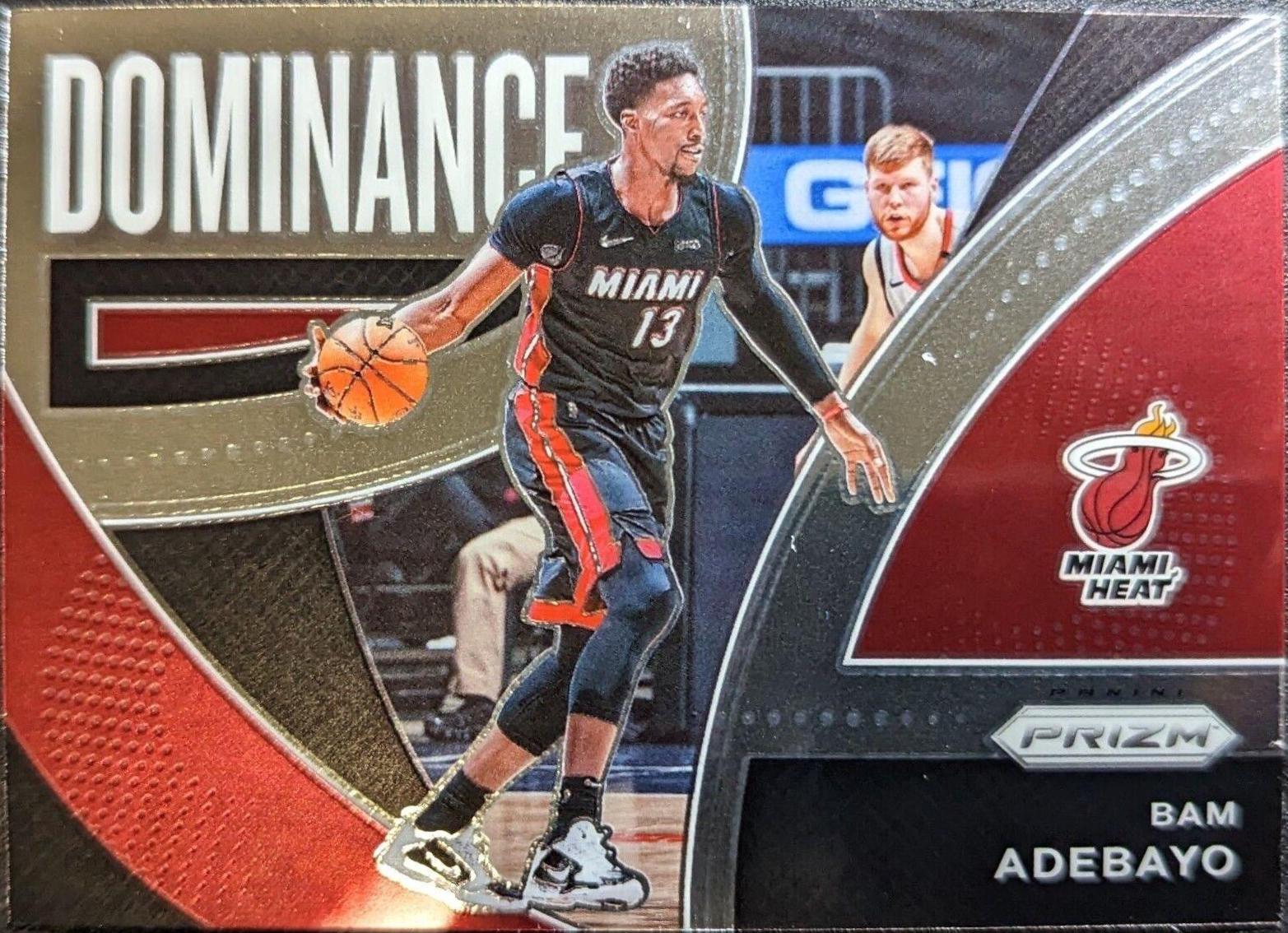 Bam Adebayo #1 Basketball Cards 2021 Panini Prizm Dominance