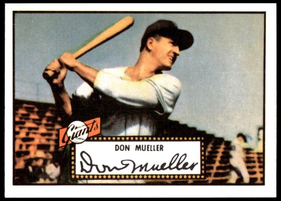 Don Mueller #52 1983 Topps 1952 Reprint Baseball