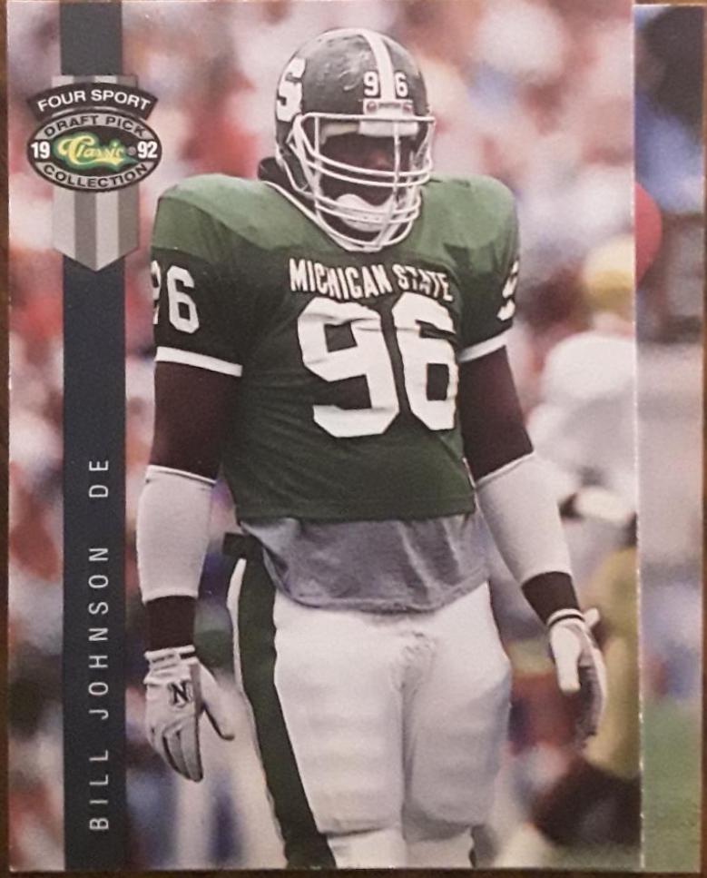 Bill Johnson #79 Football Cards 1992 Classic 4 Sport