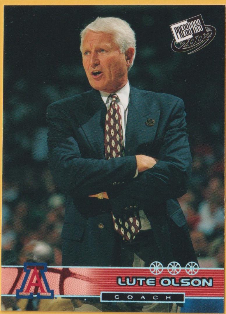 Lute Olson #CT36 2002 Press Pass Basketball