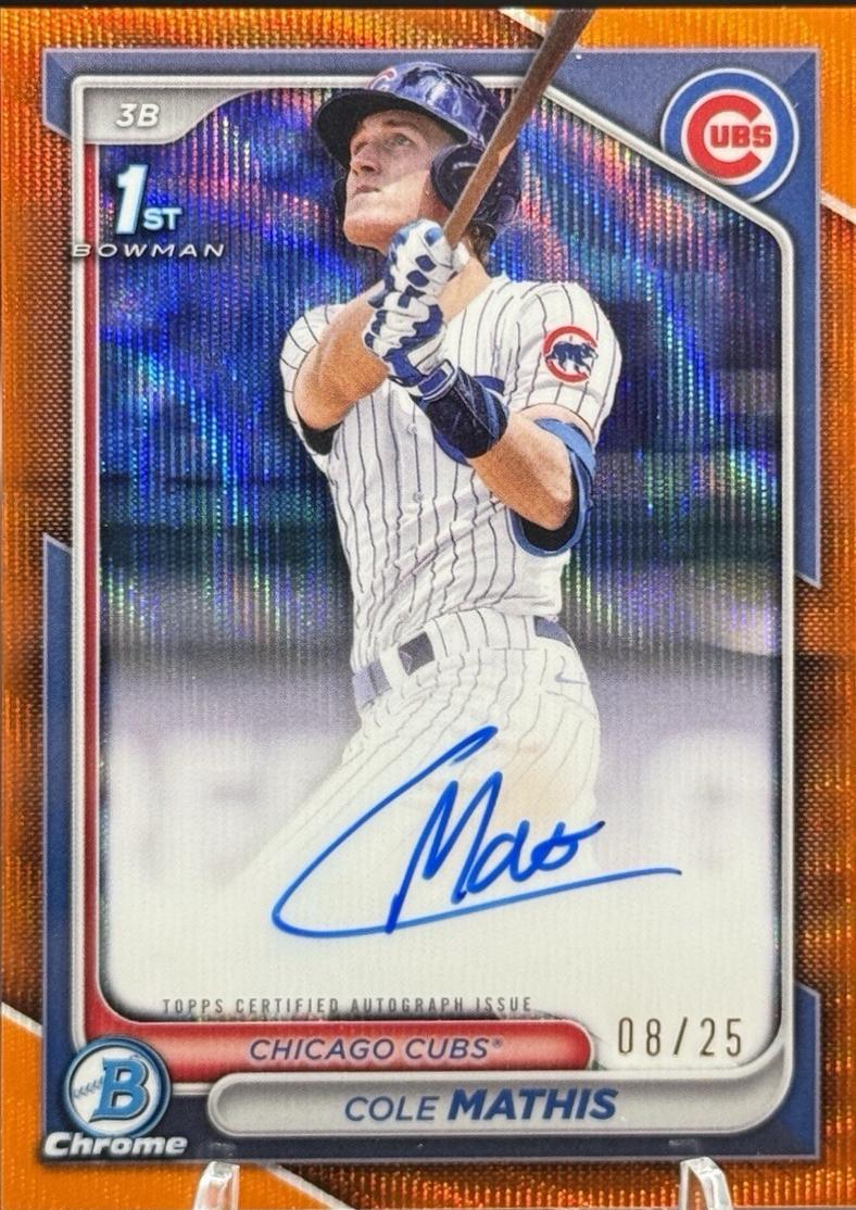 Cole Mathis [Orange Wave Refractor] #CPA-CMS