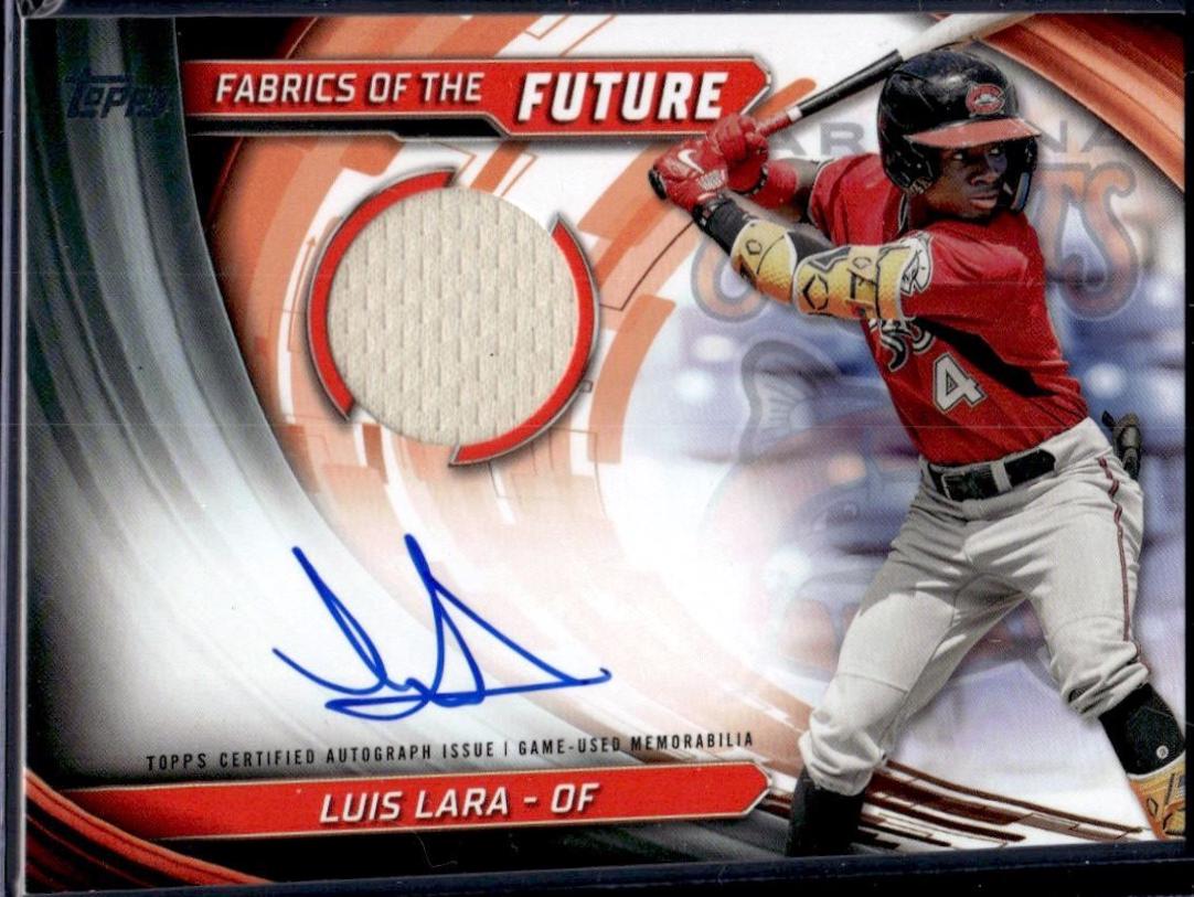Luis Lara #FOTF-LL Baseball Cards 2024 Topps Pro Debut Fabrics of the Future Autograph Relic