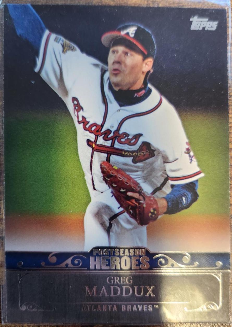 Greg Maddux #PH-5 Baseball Cards 2013 Topps Chrome Update Postseason Heroes