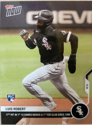 Luis Robert #63 Baseball Cards 2020 Topps Now