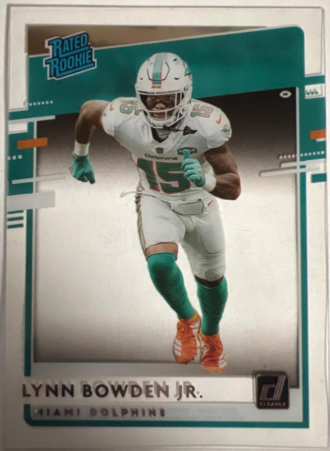 Lynn Bowden Jr #RR-LBJ Football Cards 2020 Panini Chronicles Clearly Donruss Rated Rookies