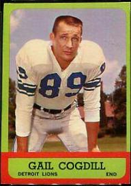 Gail Cogdill #28 Football Cards 1963 Topps