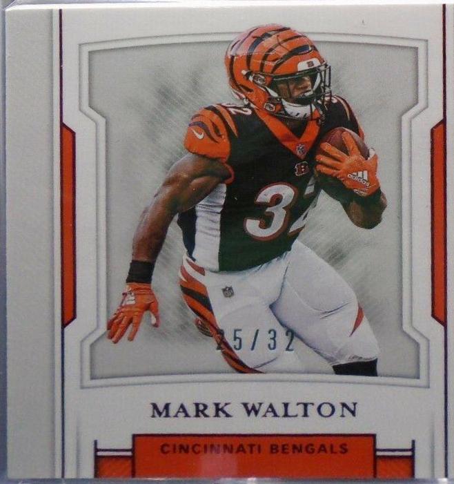 Mark Walton Football Cards 2018 National Treasures Rookie Dual Materials