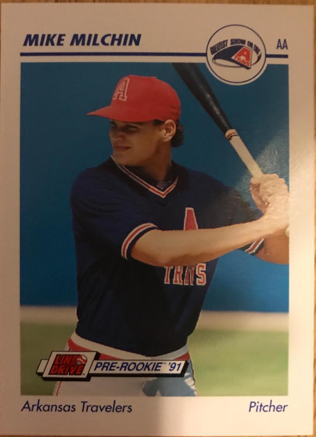 Mike Milchin #39 Baseball Cards 1991 Impel Line Drive Pre Rookie AA