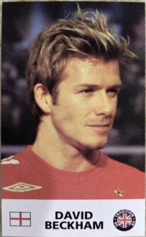 David Beckham Soccer Cards 2006 UK Traditions Football World Stars