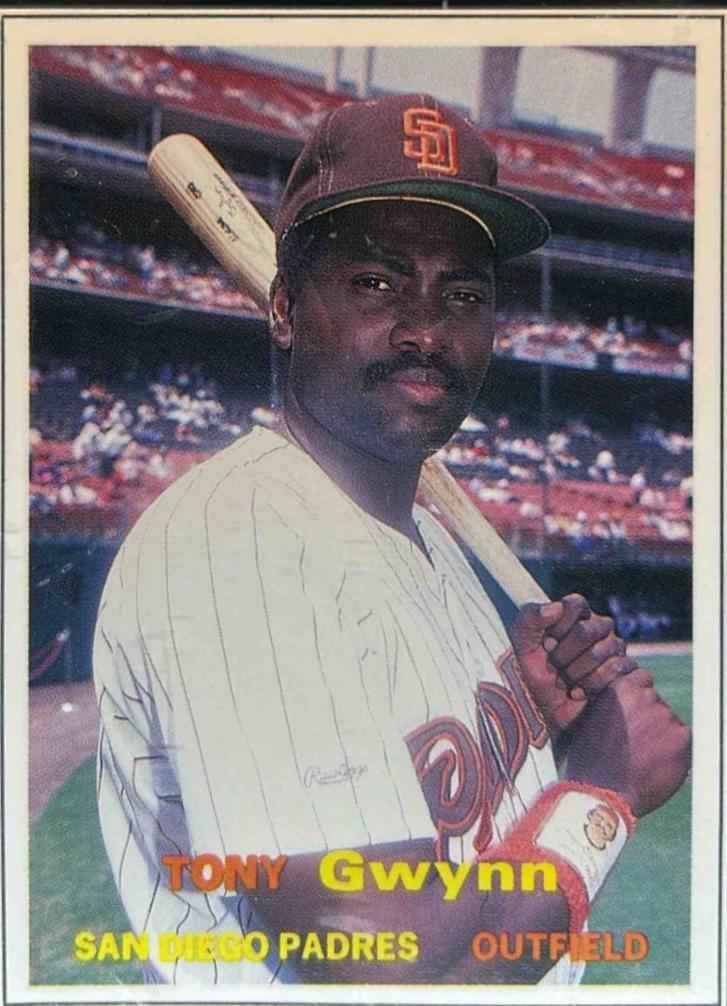 Tony Gwynn #37 Baseball Cards 1990 Scd Baseball Pocket Price Guides Hand Cut