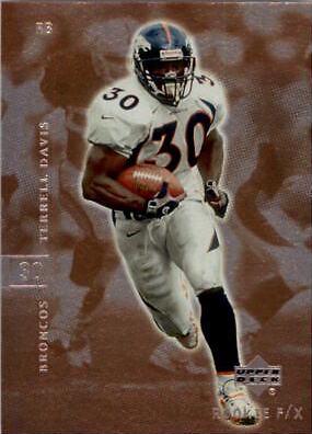 Terrell Davis #26 Football Cards 2001 Upper Deck Rookie F/X
