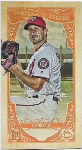 Max Scherzer #8 Baseball Cards 2020 Topps Gypsy Queen Fortune Teller Minis