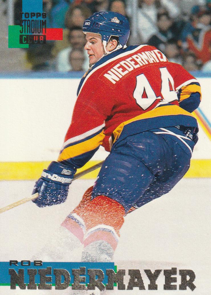 Rob Niedermayer #22 Hockey Cards 1994 Stadium Club