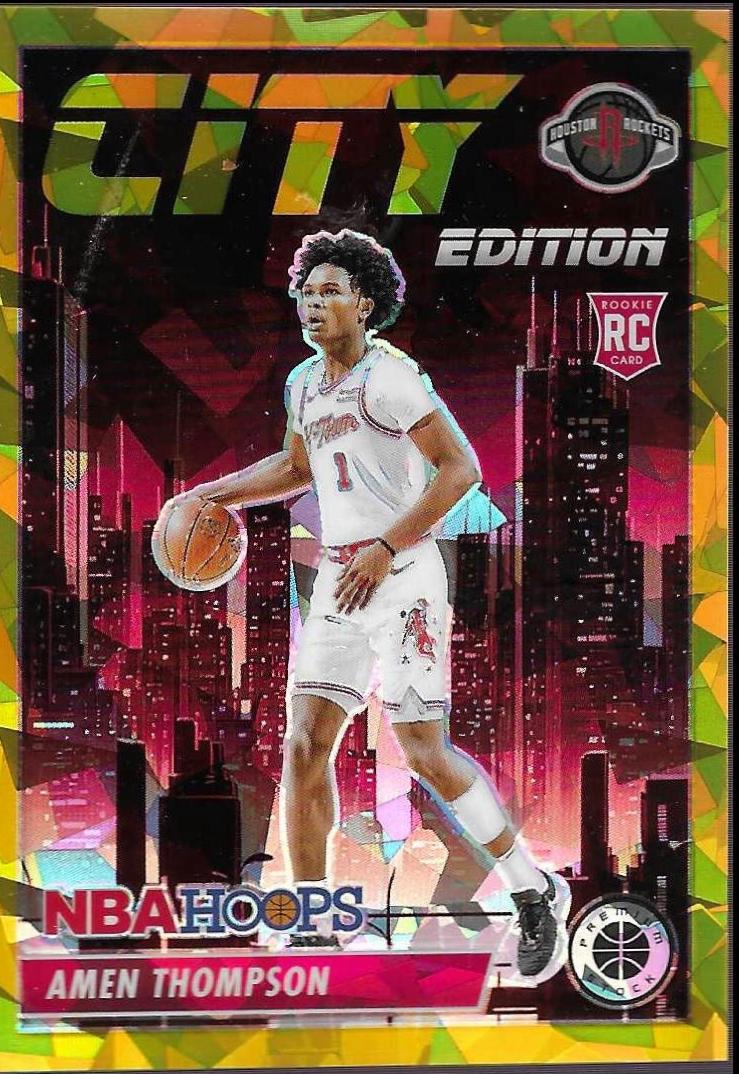 Amen Thompson [Gold Ice Prizm] #14
