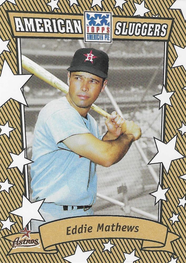 Eddie Mathews #AS-EM Baseball Cards 2002 Topps American Pie Sluggers