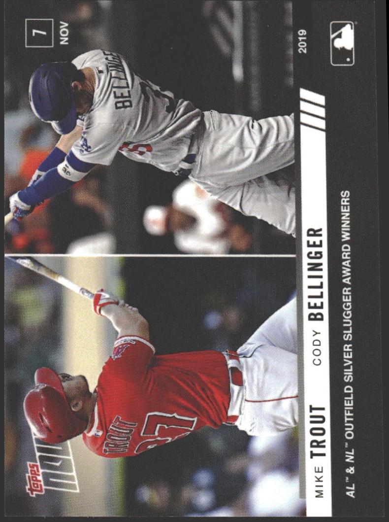 Cody Bellinger, Mike Trout #OS41 Baseball Cards 2019 Topps Now Off Season