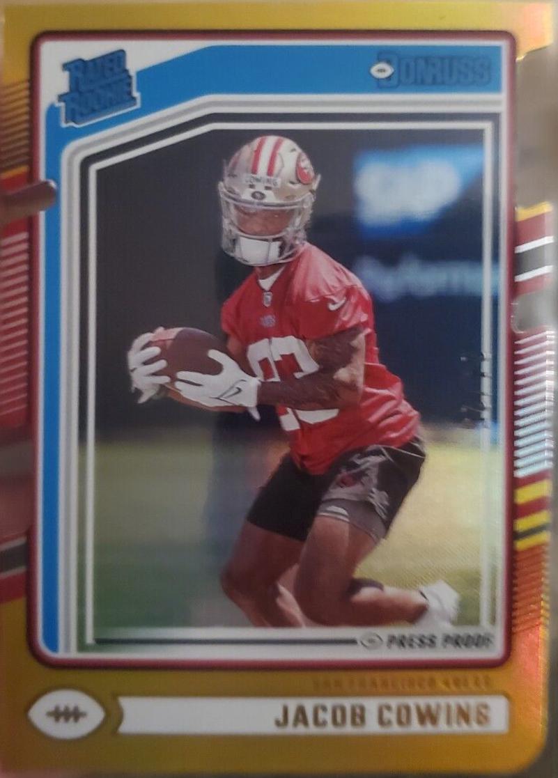Jacob Cowing [Gold Press Proof Die-Cut] #378 Prices | 2024 Panini ...