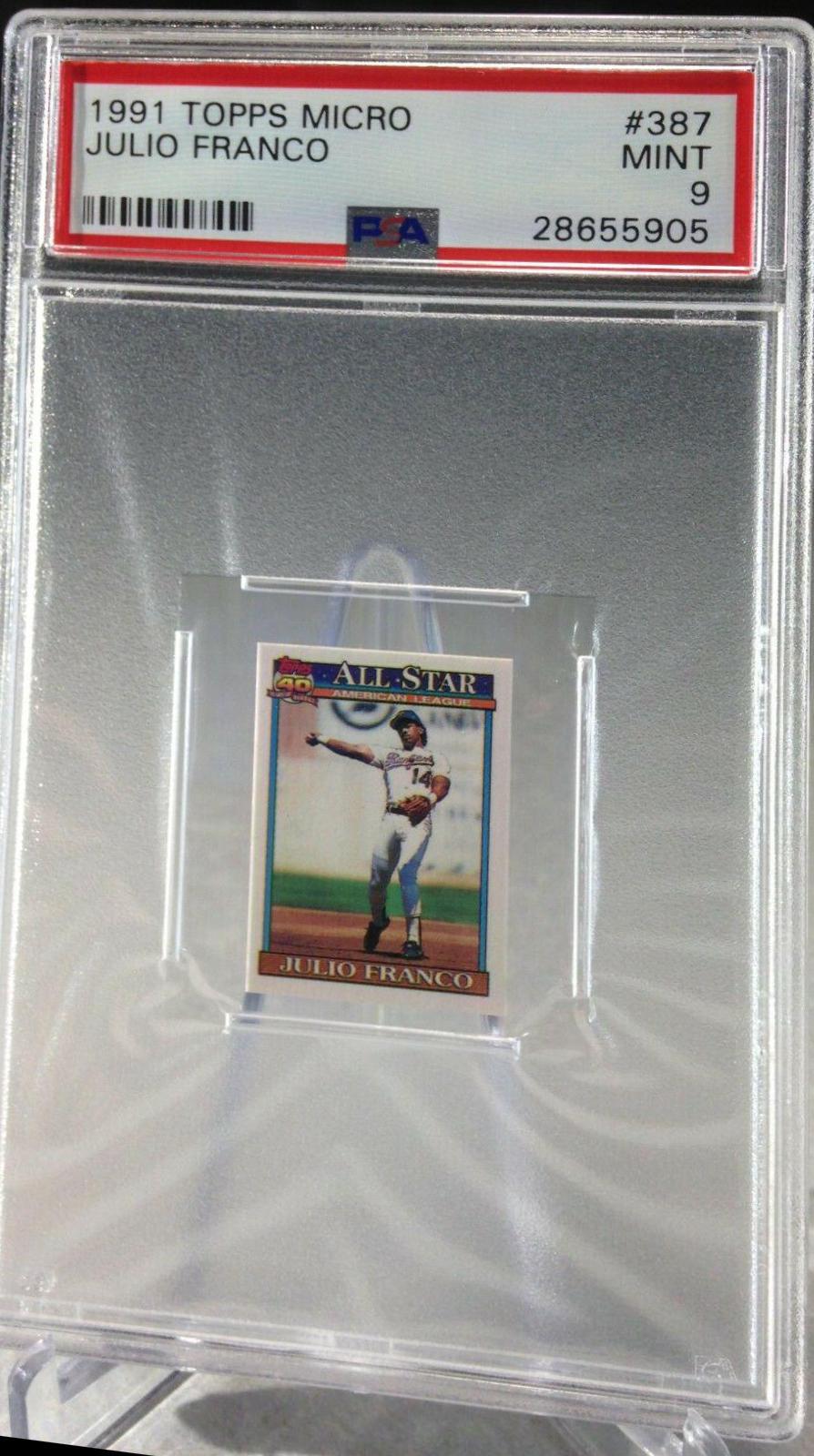 Julio Franco #387 1991 Topps Micro Baseball