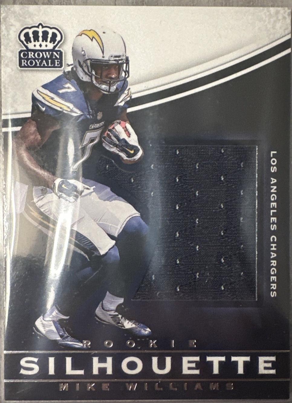 Mike Williams #19 Football Cards 2017 Panini Crown Royale Rookie Silhouette Jumbo Jersey