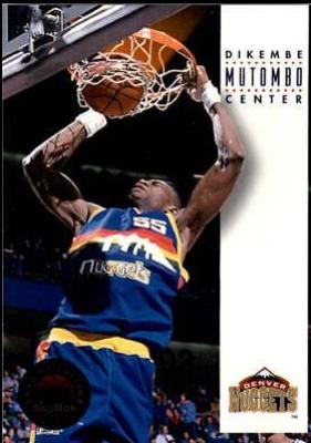 Dikembe Mutombo #63 Basketball Cards 1993 Skybox Premium