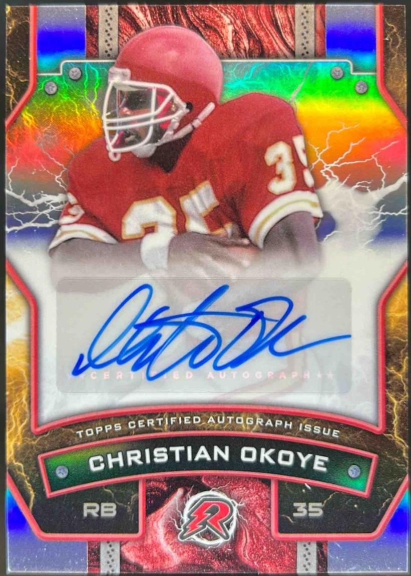 Christian Okoye [Silver Static] #RS-CO