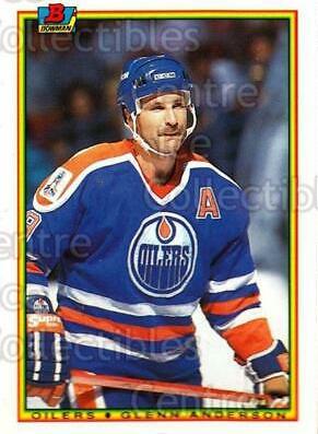 Glenn Anderson #195 1990 Bowman Tiffany Hockey