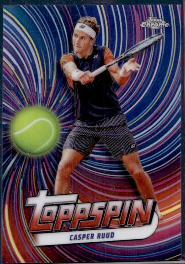 Casper Ruud #TSP-CR Tennis Cards 2024 Topps Chrome Toppspin