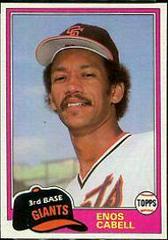 Enos Cabell #746 Baseball Cards 1981 Topps Traded Prices