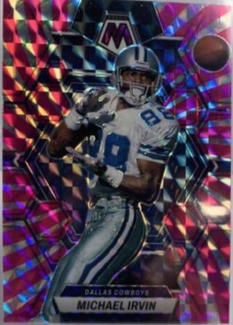 Michael Irvin [Pink Swirl] #62 Football Cards 2023 Panini Mosaic