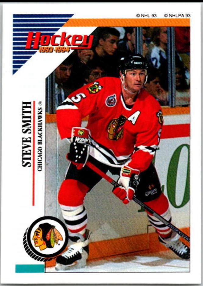 Steve Smith #154 1993 Panini Sticker Hockey