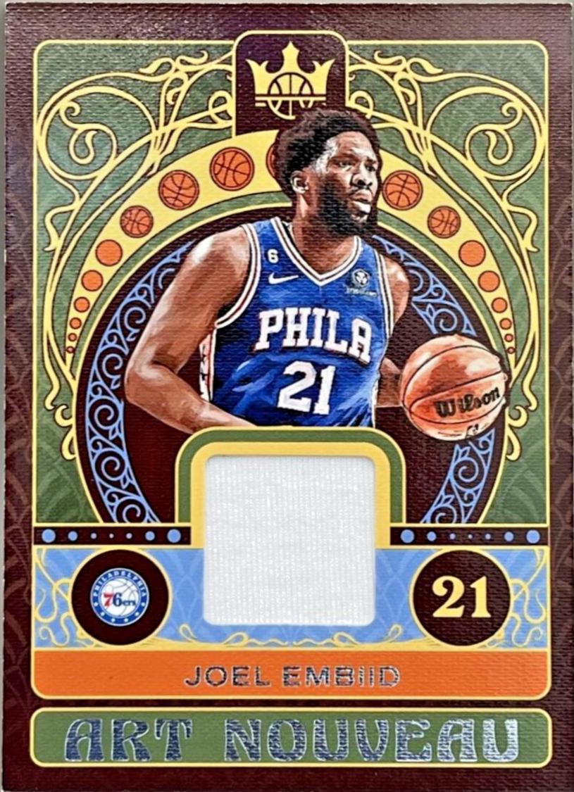 Joel Embiid #AN-JEP Basketball Cards 2022 Panini Court Kings Art Nouveau