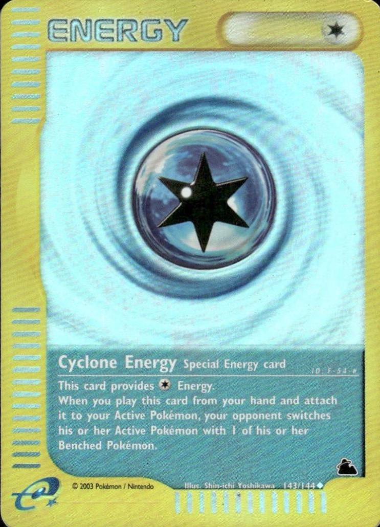 Skyridge (2003) Cyclone Energy 143/144 Reverse Holo scan