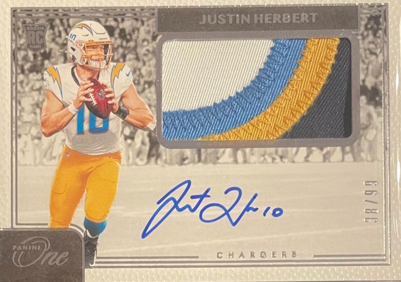 Justin Herbert #3 2020 Panini One Football