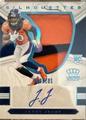 Jerry Jeudy #CSA-JJ Football Cards 2020 Panini Chronicles Crown Royale Silhouette Autographs