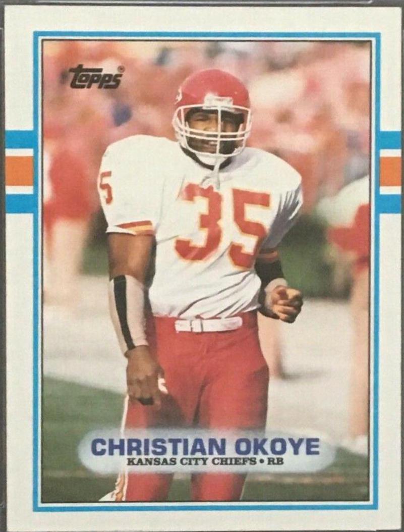 Christian Okoye #353 Football Cards 1989 Topps
