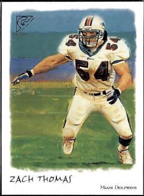 Zach Thomas #26 Football Cards 2002 Topps Gallery