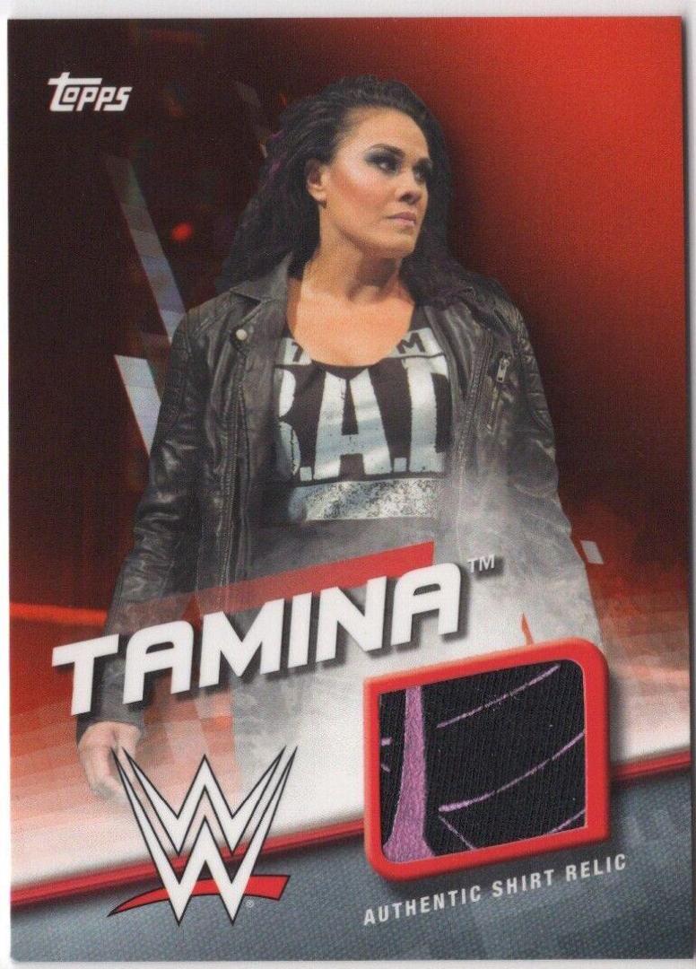 Tamina Wrestling Cards 2016 Topps WWE Shirt Relic
