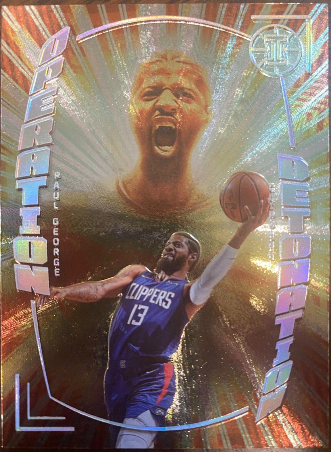 Paul George #6 Basketball Cards 2021 Panini Illusions Operation Detonation