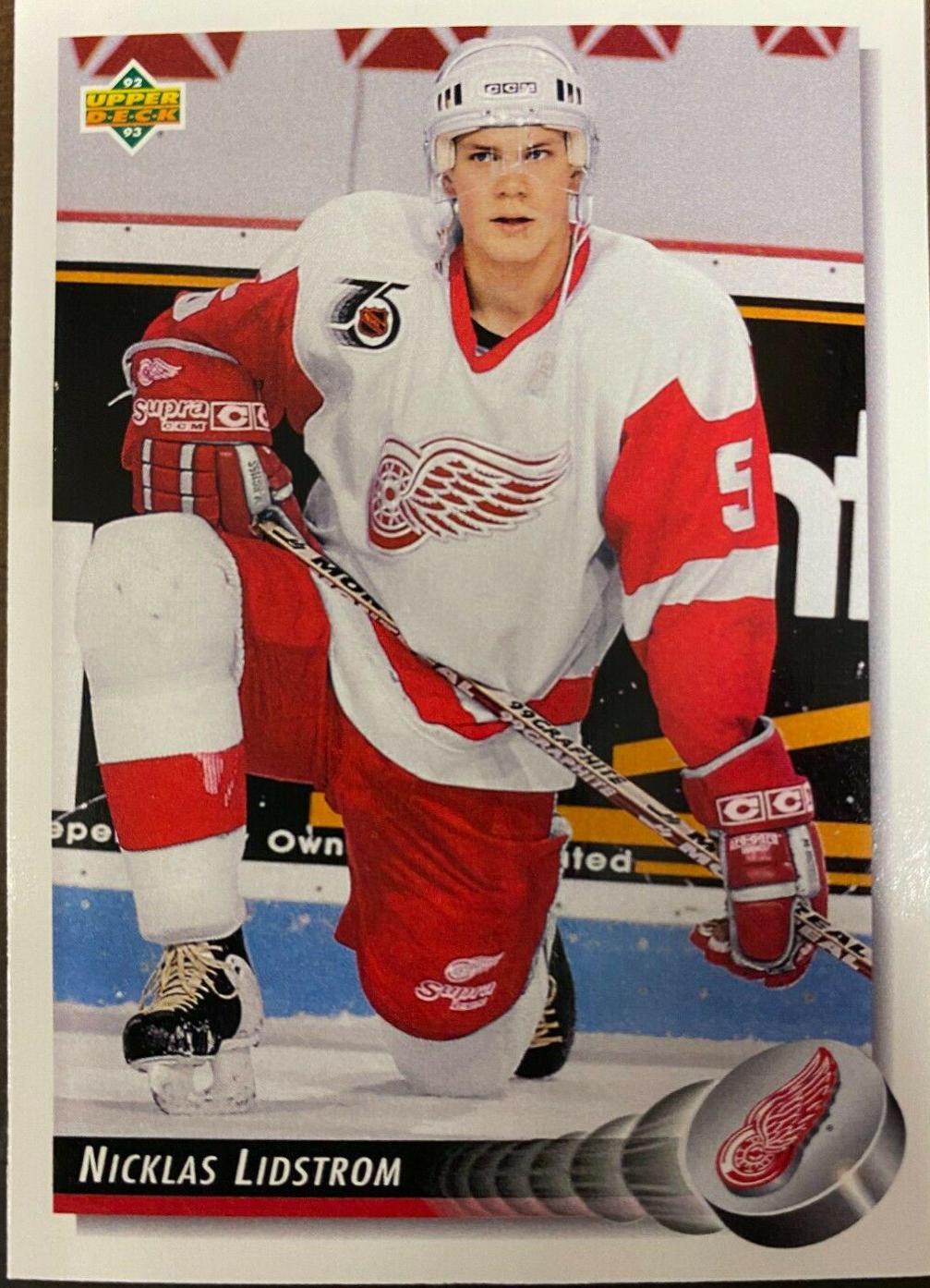 Nicklas Lidstrom #178 Hockey Cards 1992 Upper Deck