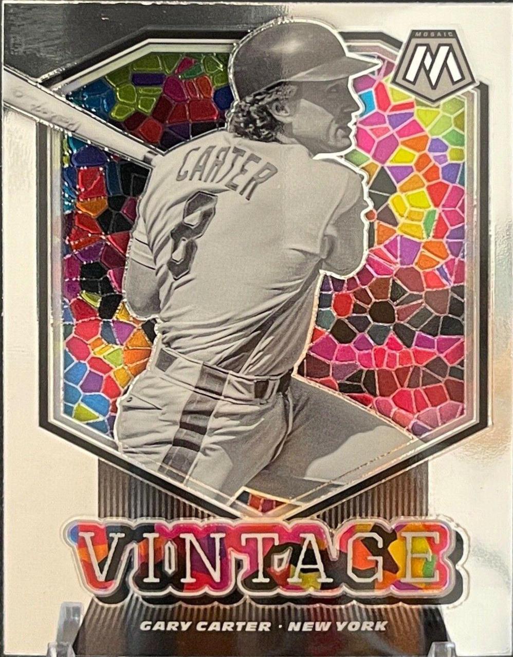 Gary Carter #V3 Baseball Cards 2021 Panini Mosaic Vintage